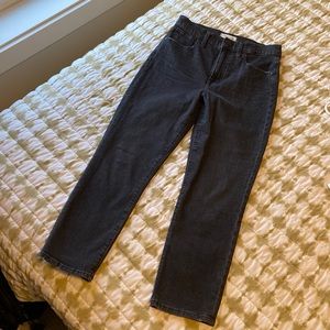Madewell Perfect Vintage Crop Black Jeans
